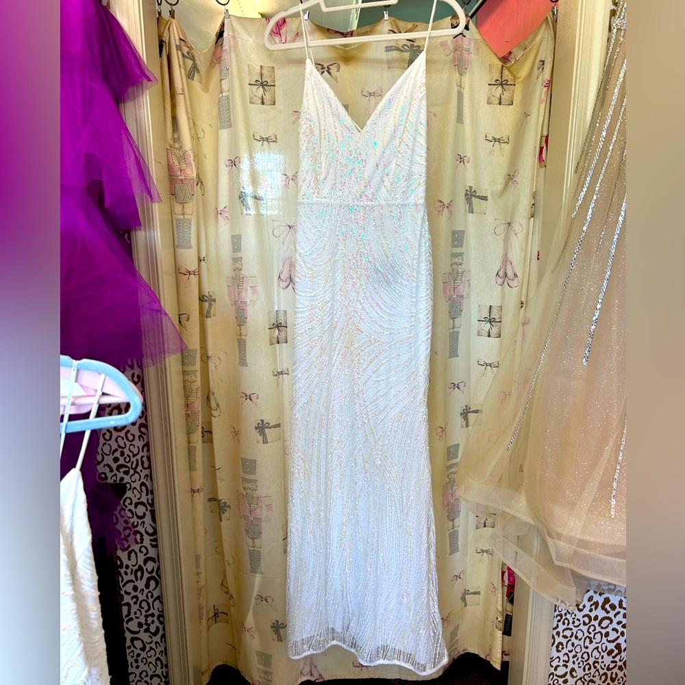 White Glitz Dress